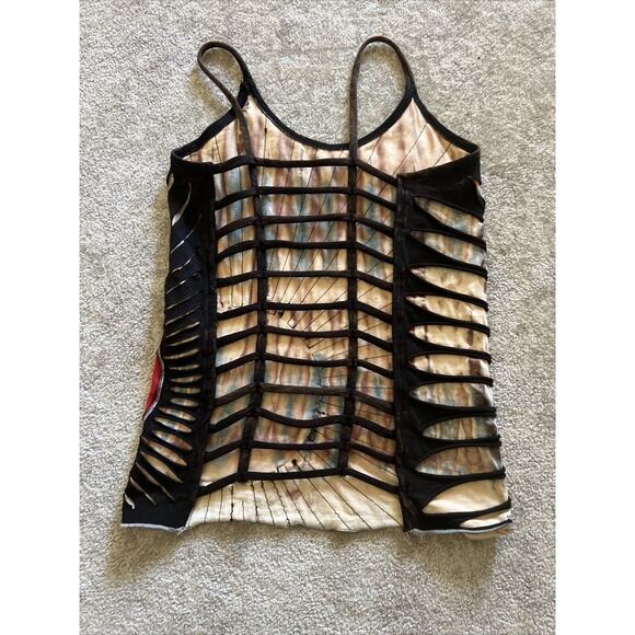 Grateful Dead Steal Your Face Handmade Tank Top Women’s Small - Picture 5 of 6